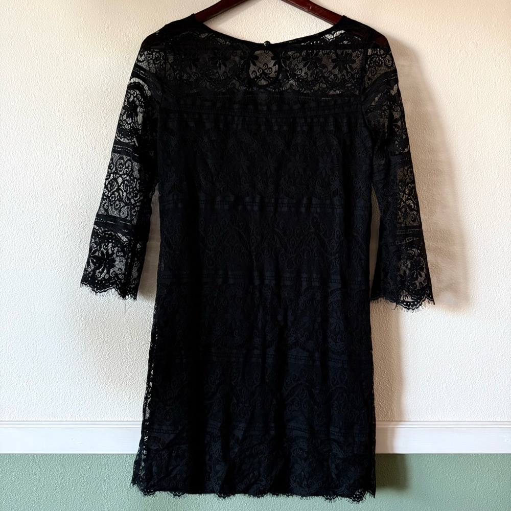 Max Studio Little Black Lace Dress